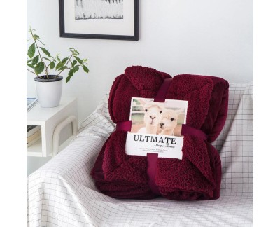 Pătură moale cocolino cu blăniță-MATERIAL GROS pentru pat dublu PAG01