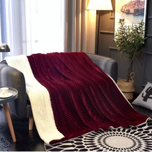 Pătură moale cocolino cu blăniță-MATERIAL GROS pentru pat dublu PAG015