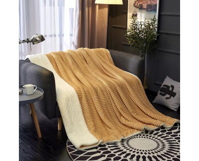 Pătură moale cocolino cu blăniță-MATERIAL GROS pentru pat dublu PAG012