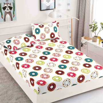 Husa saltea cu 2 fete de perna BUMBAC FINET HJOJO29