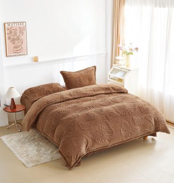 Lenjerie de Pat Cocolino Fluturi 3D,4 Piese LFC011