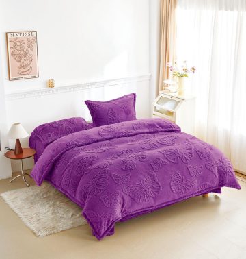 Lenjerie de Pat Cocolino Fluturi 3D,4 Piese LFC04