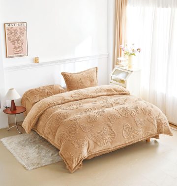 Lenjerie de Pat Cocolino Fluturi 3D,4 Piese LFC08